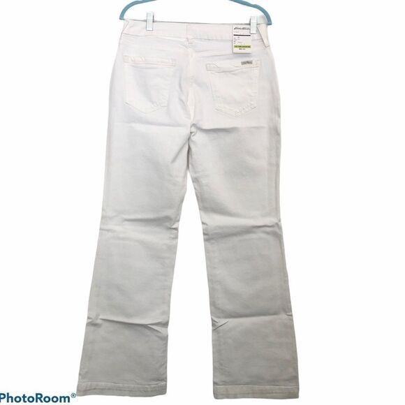 EDDIE BAUER Curvy Denim Jeans in White.Size Various - Picture 9 of 14